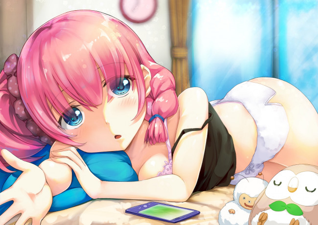 Обои картинки фото аниме, pokemon, rowlet