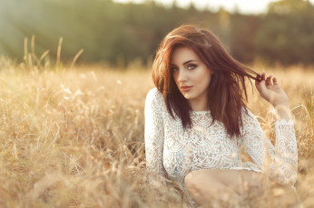 Картинка девушка девушки -unsort+ рыжеволосые+и+другие модель