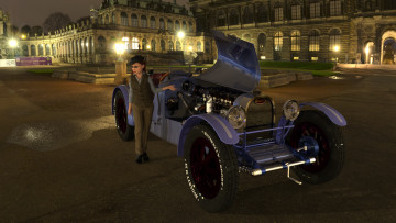 Картинка 3д+графика люди-авто мото+ people-+car+ +moto автомобиль фон взгляд девушка