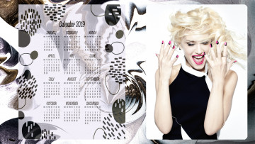 Картинка календари знаменитости эмоции женщина певица