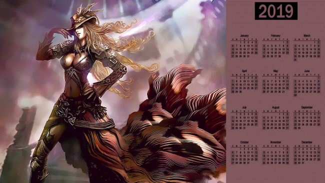 Обои картинки фото календари, фэнтези, женщина