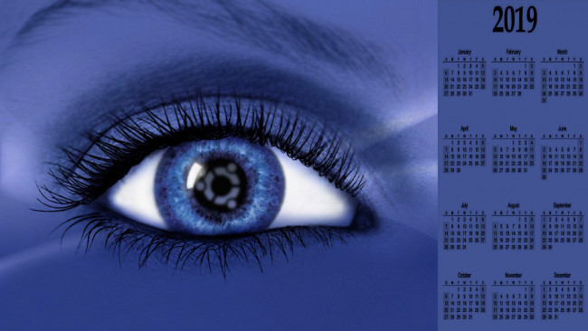 Обои картинки фото календари, компьютерный дизайн, глаз