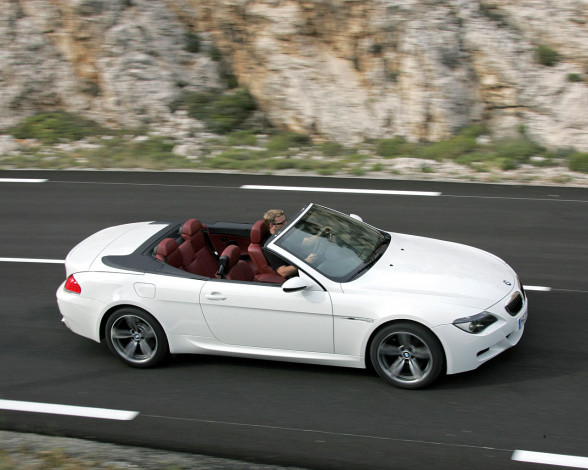 Обои картинки фото bmw, m6, cabrio, 2007, автомобили