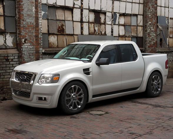 Обои картинки фото ford, explorer, sport, trac, 2006, автомобили