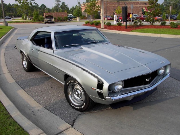 Обои картинки фото 1969, chevrolet, camaro, ss, classic, 02, автомобили, выставки, уличные, фото