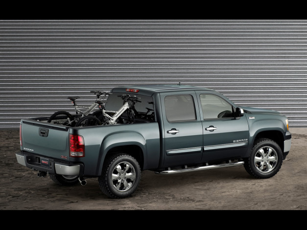 Обои картинки фото 2006, gmc, sierra, all, terrain, crew, cab, автомобили, gm