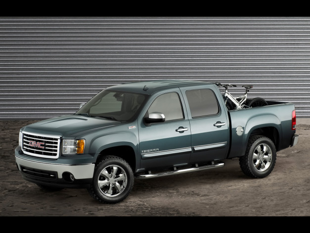 Обои картинки фото 2006, gmc, sierra, all, terrain, crew, cab, автомобили, gm