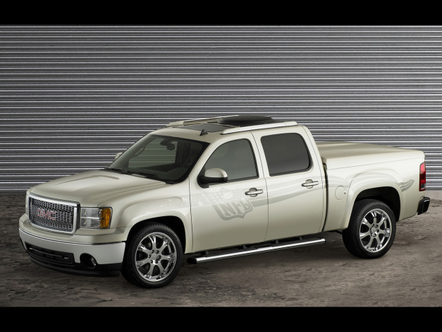 Обои картинки фото 2006, gmc, sierra, nfl, crew, cab, автомобили, gm