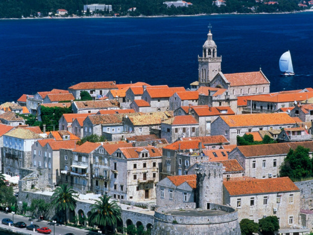 Обои картинки фото korcula, croatia, города