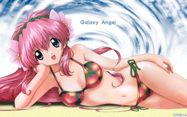 Обои картинки фото аниме, galaxy, angel