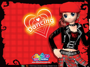 обоя dance, online, видео, игры