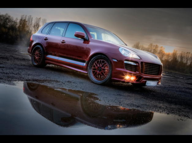 Обои картинки фото 2009, edo, competition, porsche, cayenne, gts, автомобили