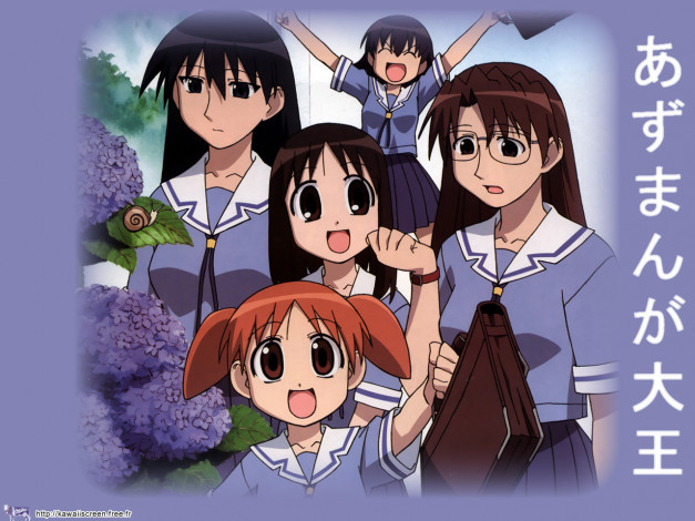 Обои картинки фото аниме, azumanga, daioh