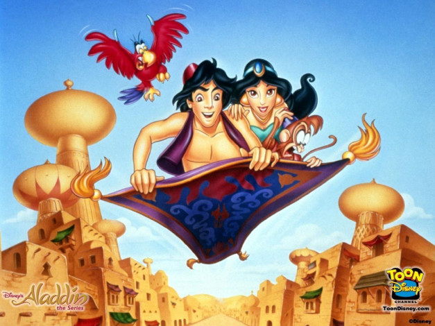 Обои картинки фото мультфильмы, aladdin