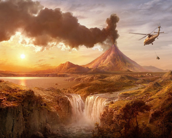 Обои картинки фото фэнтези, пейзажи