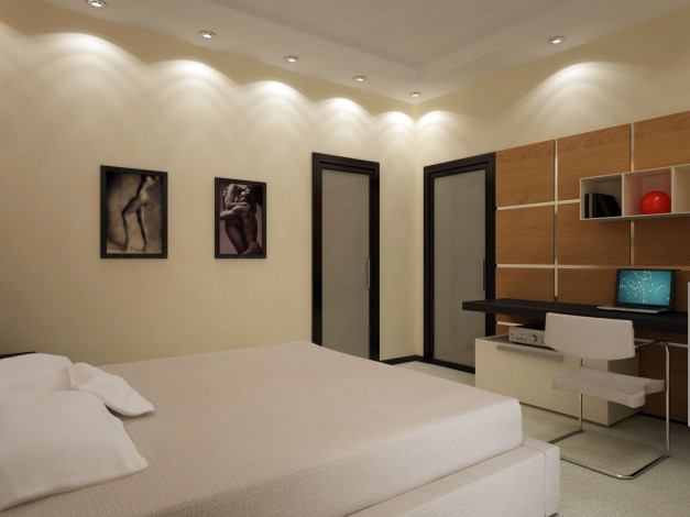 Обои картинки фото интерьер, спальня