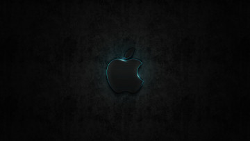 Картинка компьютеры apple яблоко фон тёмный логотип