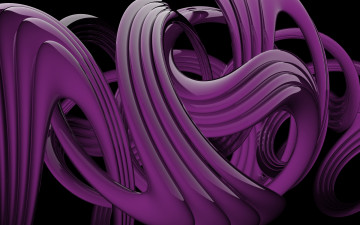 Картинка 3д графика fractal фракталы сиреневый узор