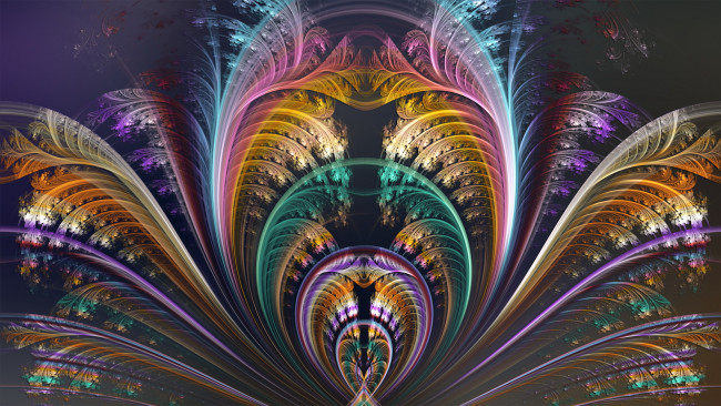 Обои картинки фото 3д, графика, fractal, фракталы, абстракция, узор, фон, тёмный