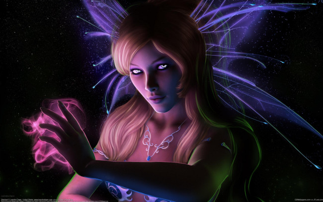 Обои картинки фото leandra, bruno, фэнтези, магия, девушка