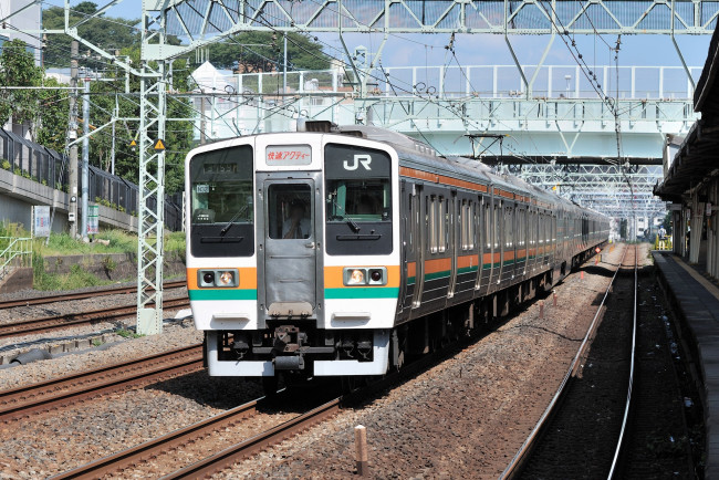 Обои картинки фото техника, электрички, рельсы, электричка