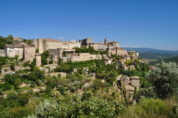 Картинка gordes франция города панорамы