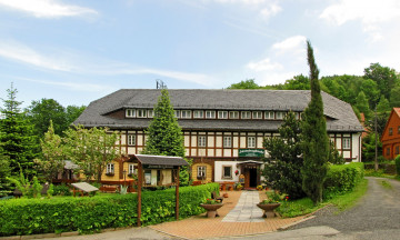 Картинка германия гросшёнау города здания дома дорога дом