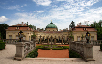 Картинка zamek buchlovice cловакия города дворцы замки крепости замок скульптуры