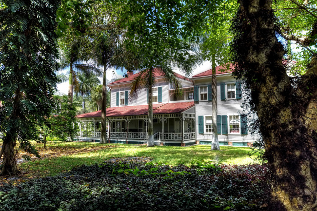 Обои картинки фото florida, города, здания, дома, дом, сад