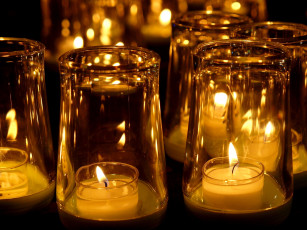 Картинка праздничные новогодние свечи огоньки