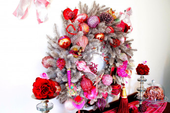 Картинка праздничные украшения рождественский венок