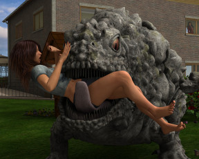 Картинка 3д+графика фантазия+ fantasy существо девушка