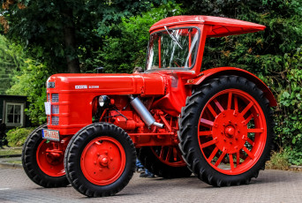 Картинка fahr+d25+nh техника тракторы трактор колесный