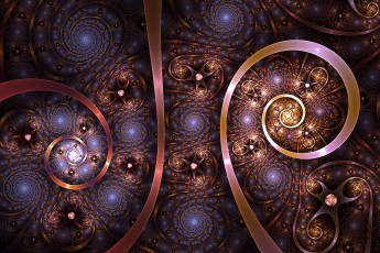 Картинка 3д+графика фракталы+ fractal цвета фон узор