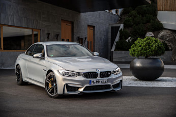 Картинка 2014+bmw+m4+f32+convertible автомобили bmw металлик серебристый