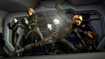 Картинка scifi 3д+графика фантазия+ fantasy бой фон взгляд девушки