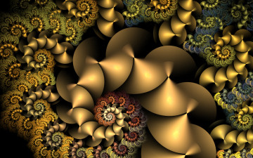 Картинка 3д+графика фракталы+ fractal цвета фон узор