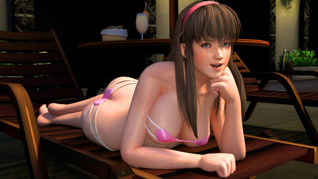 Обои картинки фото 3д графика, аниме , anime, девушка, улыбка, взгляд