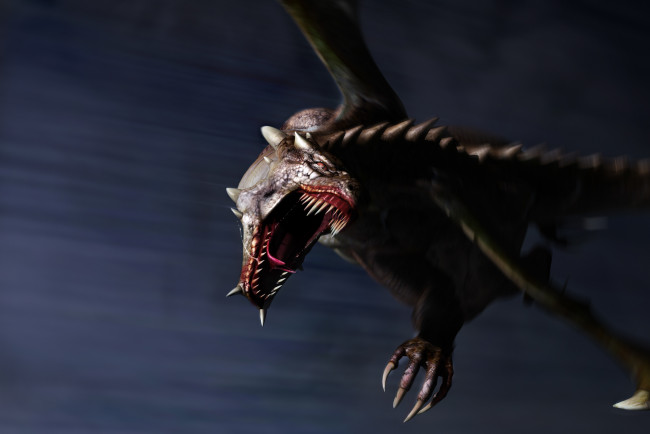 Обои картинки фото 3д графика, существа , creatures, дракон, клыки, пасть