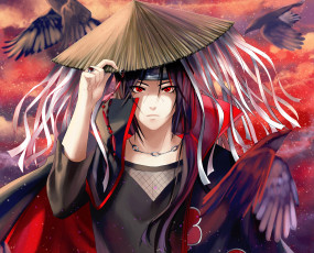 Картинка аниме naruto парень uchiha itachi наруто yoneyu арт