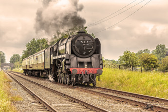 Картинка техника паровозы паровоз рельсы дорога железная