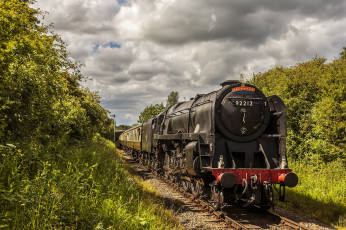 Картинка техника паровозы паровоз дорога железная рельсы