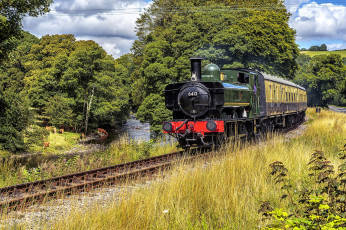 обоя техника, паровозы, паровоз, рельсы, дорога, железная