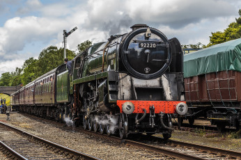 Картинка техника паровозы паровоз рельсы дорога железная