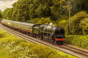 обоя техника, паровозы, паровоз, рельсы, дорога, железная