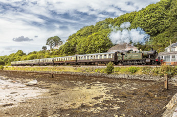 Картинка техника паровозы паровоз рельсы дорога железная