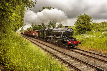 Картинка техника паровозы паровоз рельсы дорога железная