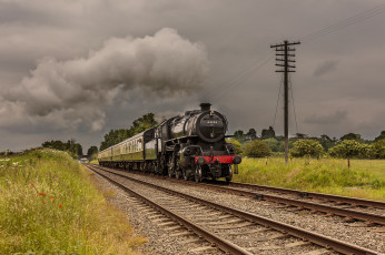 Картинка техника паровозы паровоз рельсы дорога железная