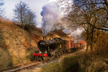 Картинка техника паровозы паровоз рельсы дорога железная