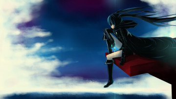 Картинка аниме black+rock+shooter девушка арт kuroi mato black rock shooter